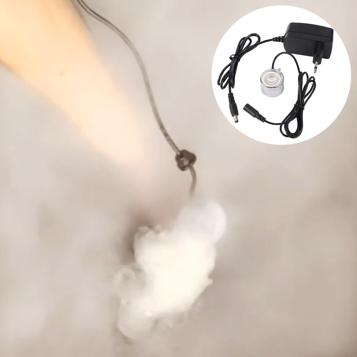 Terrarium Fogger Ultrasonic - ถังปลาบ่อปลาภูมิทัศน์ Ultrasonic Nebulizer น้ําขนาดเล็ก Rockery Bonsai