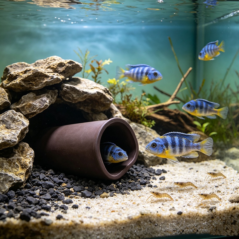 ถ้ำตู้ปลาใหม่ ที่หลบซ่อนในตู้ป - Hide Cave Ceramic บทวิจารณ์และราคา