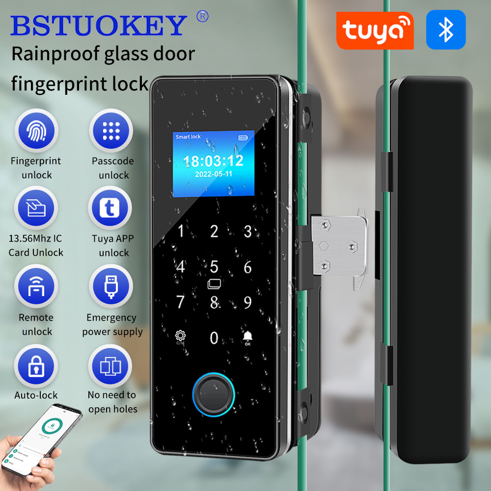 กันน้ํา Tuya APP ควบคุมเลื่อนป - Glass Door Hinge บทวิจารณ์และราคา